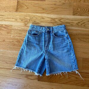 Madewell Baggy Jean Shorts – Size 26 / Crestford Wash (7” Inseam)